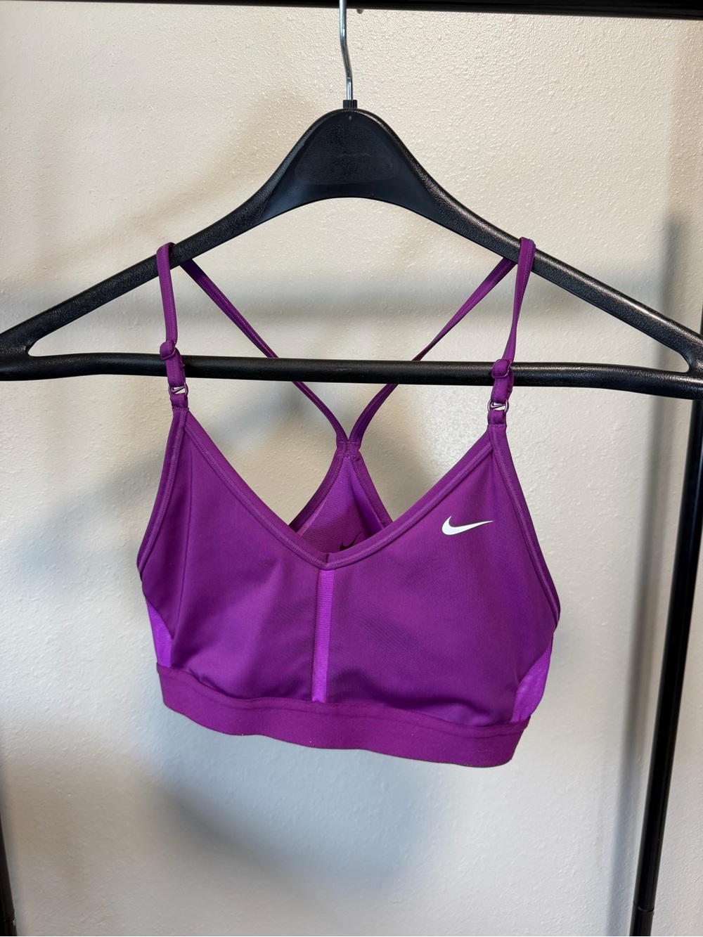 Nike Purple Strappy Low-Impact Sports Bra